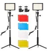 2Pack Video Conference Lighting Kit, LUXCEO Webcam Lighting for Remote Work Dimmable 5600K Zoom L...