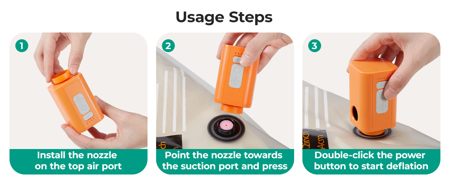 Pump for Vacuum Storage Bags