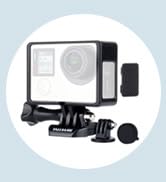 Frame Mount Case for GoPro Hero 4 3 3+ with Lens Cap and Side Door
