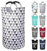Dalykate Large Laundry Basket 82L Collapsible Oxford Fabric Laundry Hamper Foldable Clothes Laund...