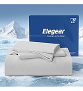 Elegear Cooling Bed Sheets Set Full, Arc-Chill 3.0 (Q-Max>0.5) Cool Tech, Silver-Ion Freshness, B...