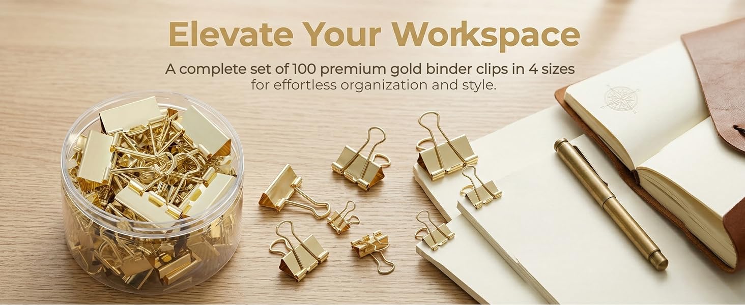 Gold Binder Clips