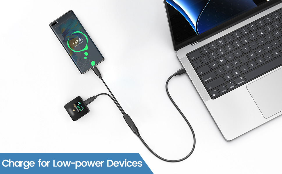 USB C Splitter 1 in 2 Out