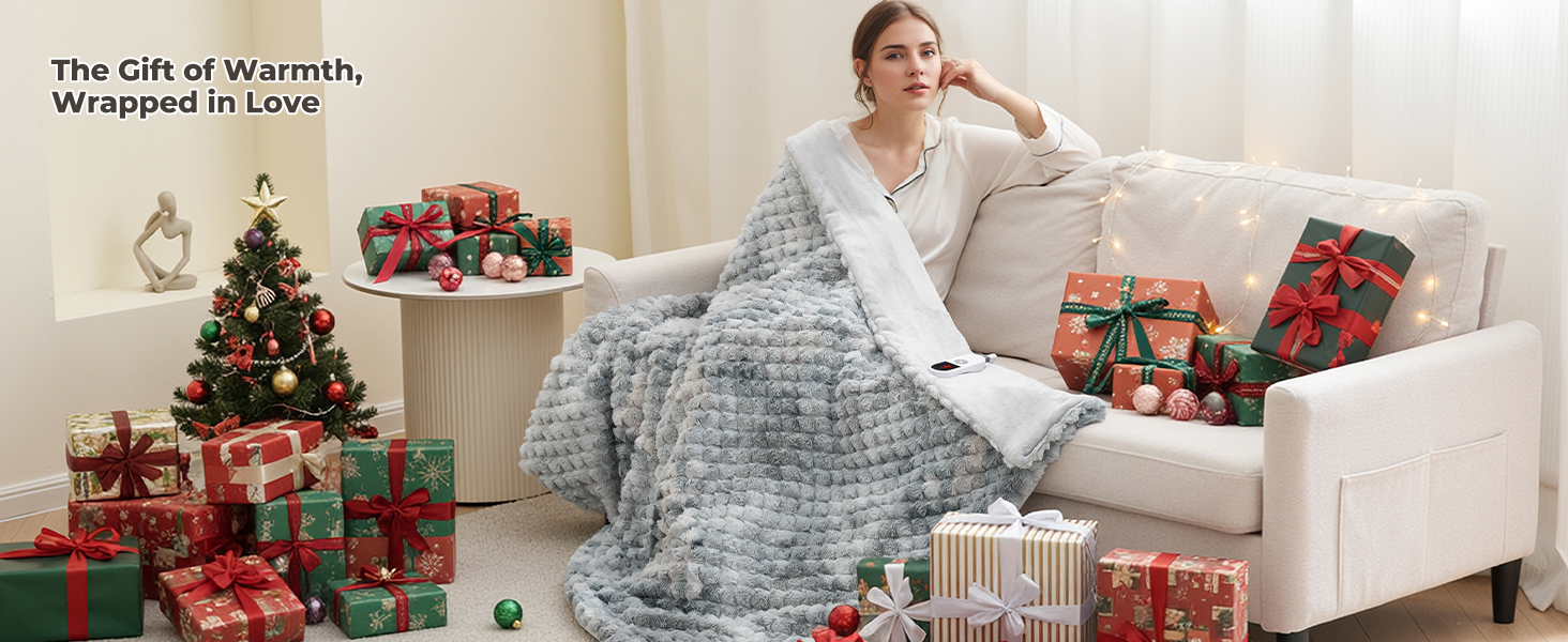Heated Throw Blanket 50&amp;#34;x60&amp;#34;