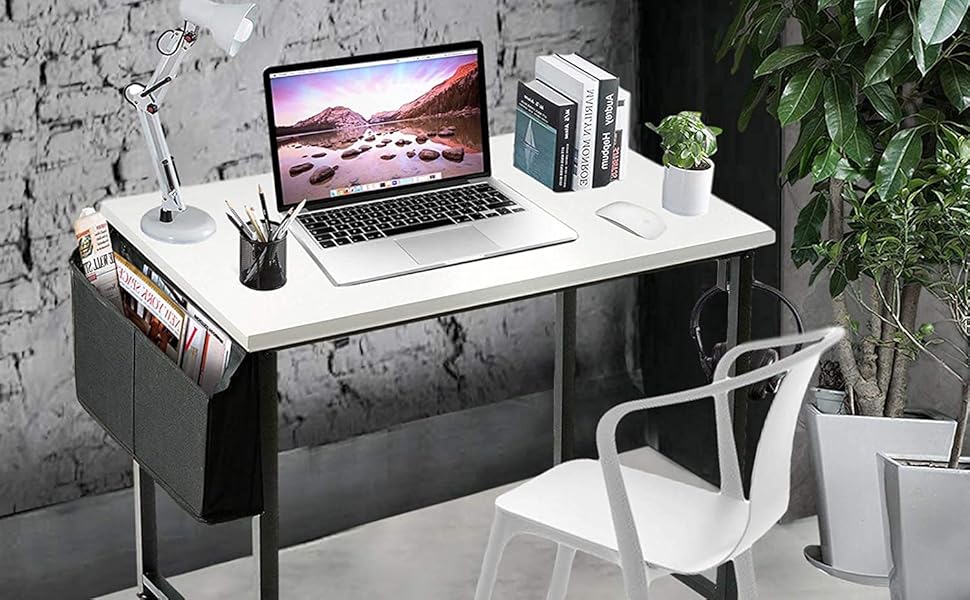 white-black desk