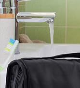 Hanging toiletry bag