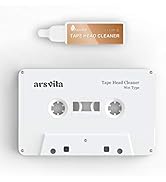 Arsvita Audio Cassette Head Cleaner, Tape Cleaning Kit for Home/Portable/Car Cassette Player