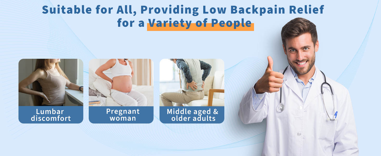 Lumbar Support Pillow for Bed