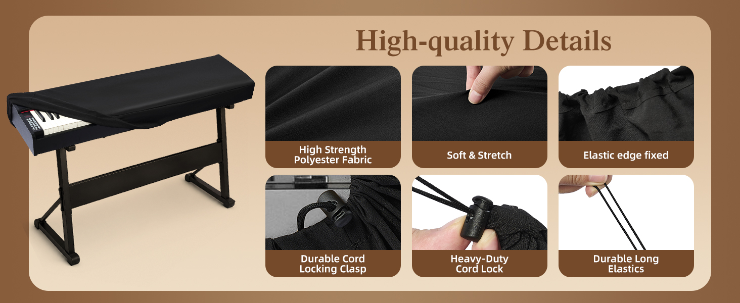Elasticedge fixed Heavy-DutyDurable LongCord LockElastics
