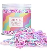 JIRIS 1000pcs Mini Hair Rubber Bands, Soft &amp; Durable Plastic Elastic Hair Ties for Little Girls, ...
