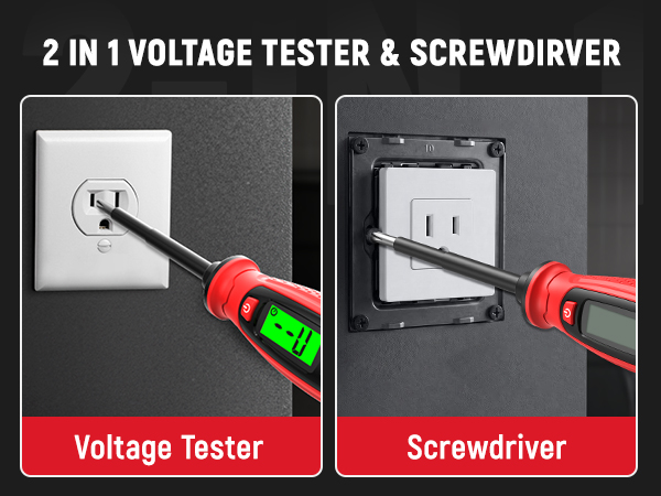 Measure AC voltage and test wire continuity easily