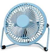 Yeedie USB Desk Fan, Mini Quiet Fan with Metal Construction, Personal Cooling Fan for Desktop Off...
