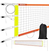 Professional Volleyball Net with Aircraft Steel Cable, Scoring Design - Anti-UV &amp; Heavy Duty for ...
