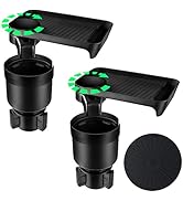 SEVEN SPARTA Car Cup holder Expander&amp;Tray for Compatible with Yeti 20/26/30 oz, Hydro Flasks 32/4...