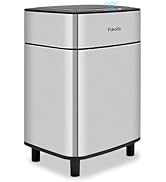 Pukomc Motion Sensor Trash Can, 2.7 Gal Automatic Touchless Rectangular with Lid,Silver Garbage C...