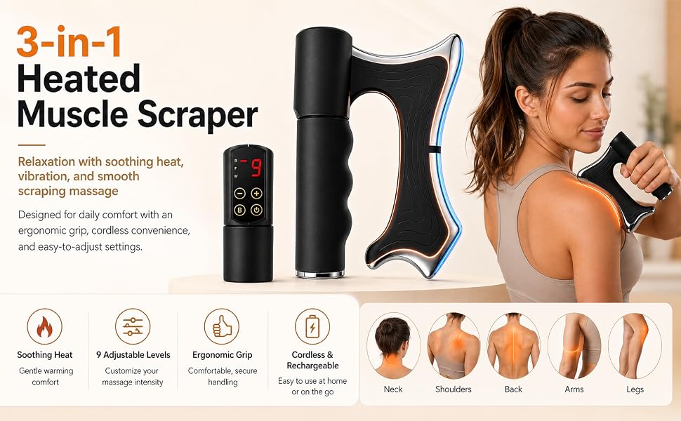 3-in-1Heated Muscle Scraper