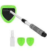 X XINDELL Car Window Cleaner – 24Inch Windshield Cleaning Tool with Spray Bottle, Microfiber Bonn...