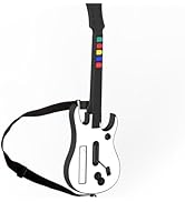 NBCP Guitar Hero Wii, Wireless Guitar for Wii Guitar Hero Clone Hero and Rock Band Games (Excludi...