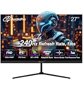 ArcticPro 27 inch Gaming Monitor 240Hz, FHD 1080p, IPS Panel, 1ms Response Time, Adaptive sync, P...