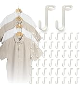 50PCS Hanger Connector Hooks,Space Saving Hangers for Clothes. Hanger Hooks Space Saver. Closet H...