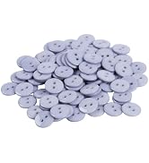 Lilaly 50 PCS 5/8 inch Buttons for Crafts, 2 Holes Resin Buttons, for Sewing Children Sweater DIY...