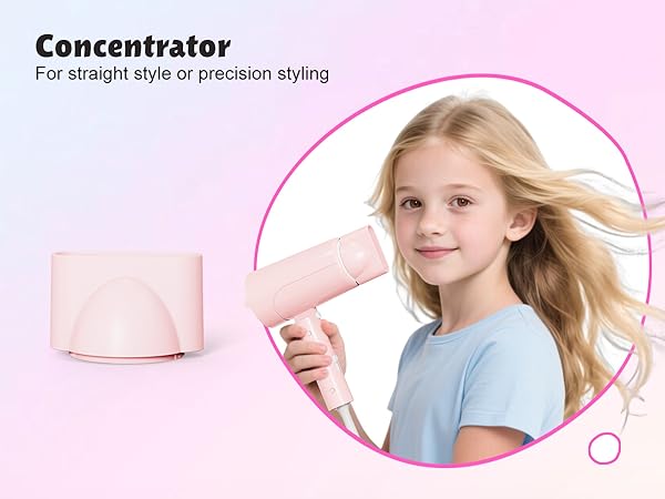 hair dryer with concentrator