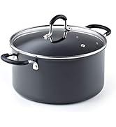 Cook N Home Casserole Dutch Oven Stockpot With Lid Professional Hard Anodized Nonstick 6-Quart , ...