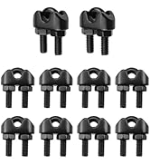 Antrader M3 Stainless Steel Wire Rope Cable Clip Clamp,10Pcs Wire Rope Clamp Cable Clamps 304 Sta...