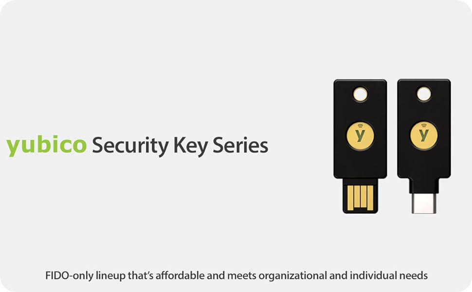 YubiKey security key Series lineup