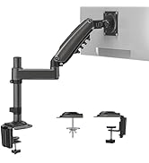 HUANUO Single Monitor Arm, Adjustable Desk Mount for 13-34 inch Screens, Holds 19.8lb, 22.44 inch...