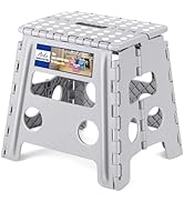 ACKO Folding Step Stool Foldable Stool 13 inch Plastic Stools for Kids and Adults Up to 300 lbs,S...