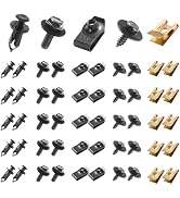 Uolor 100PCS Car Screws and Bolts, Undertray Screws,Auto Body Fender Screws,Car Clips Plastic Riv...