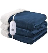 Minervada Heated Blanket Electric Blanket Full Size 72''x84'', Soft Flannel Heating Blanket with ...