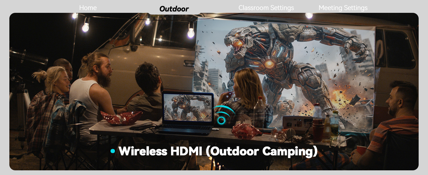 Wireless HDMI outdoor