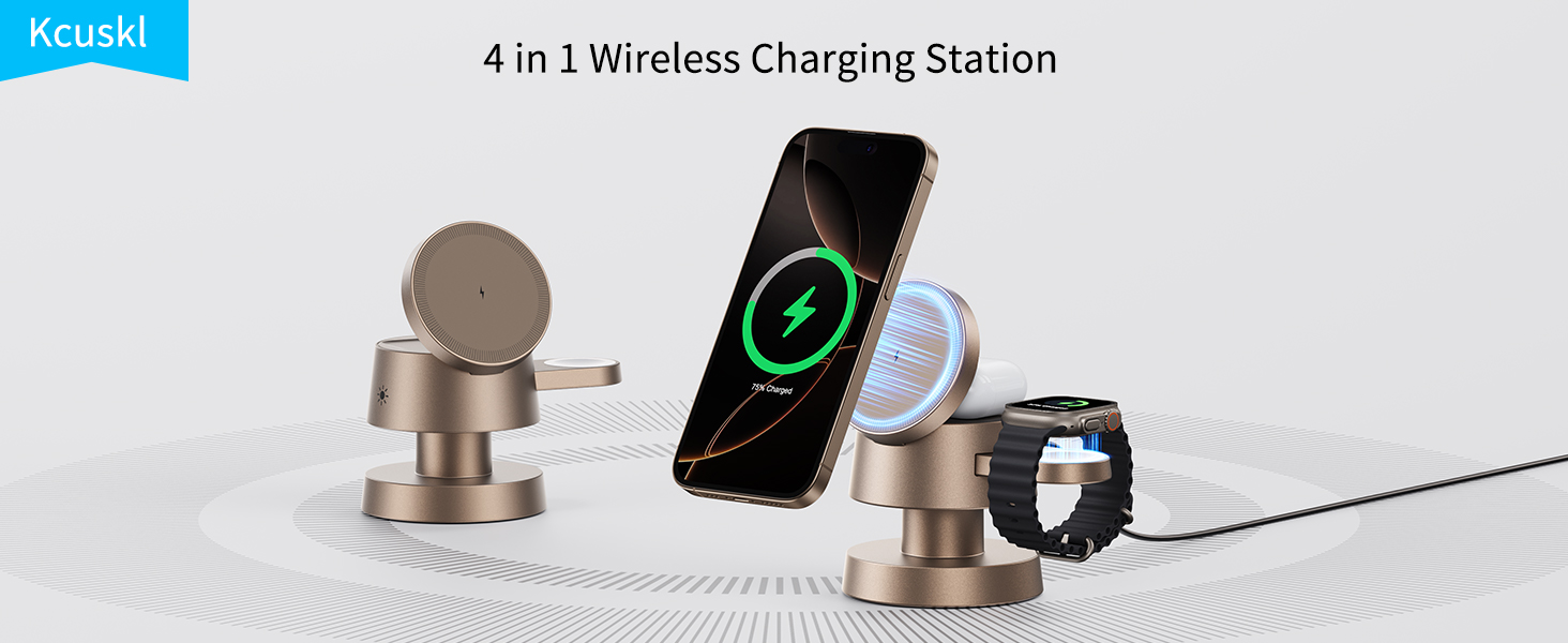 4 in 1 Magnetic Wireless Charging Station