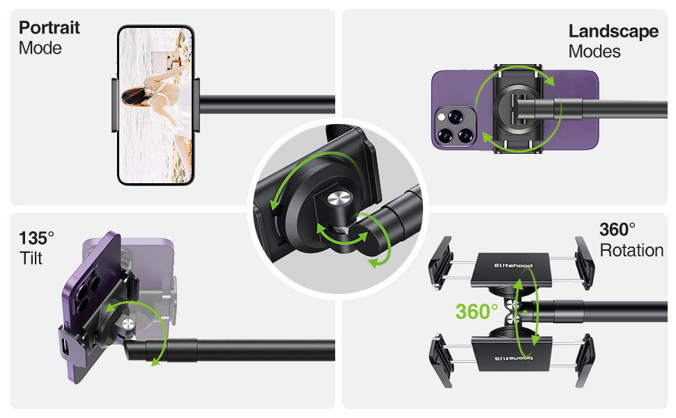 phone stand overhead recording