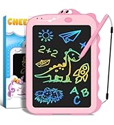 CHEERFUN LCD Writing Tablet for Kids: Pink Learning Educational Doodle Drawing Board - Dinosaur T...