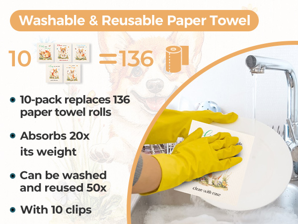 Swedish Dishcloths for Kitchen