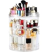 Makeup Organizer Rotating,8-Layer Large Capacity Cosmetics Organizer,360 Adjustable Spinning Make...