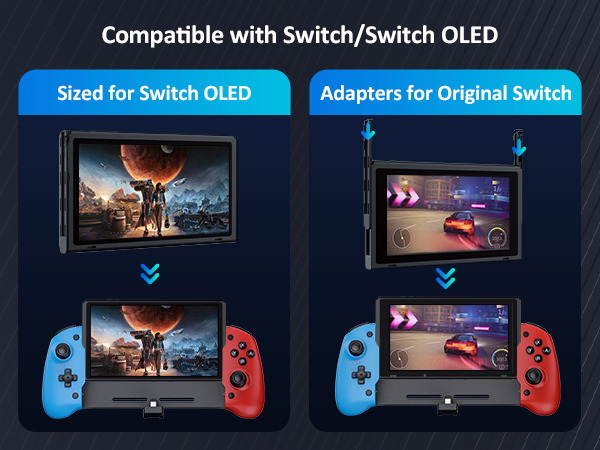 Designed specifically for Switch / Switch OLED gaming consoles.