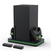 Charging Stand with Cooling Fan, CODOGOY Vertical Stand Compatible with Xbox Series X/S Console&C...