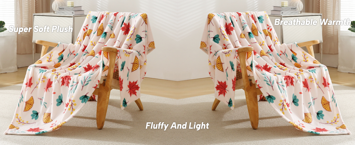 Autumn Leaves Throw Blanket