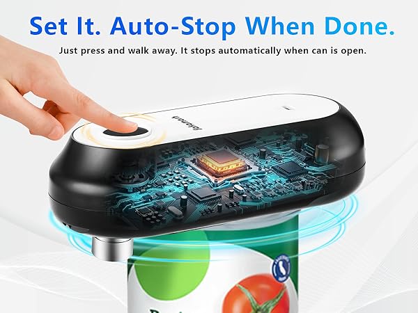 auto stop can opener