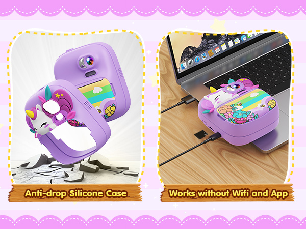 kids camera instant print toddler girls unicorn gifts digital toys ages 3 4 5 6 7 8 9 10 years olds