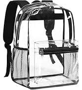 Vorspack Heavy Duty Clear Backpack - Large Clear Backpacks for School See Through Backpack for Bo...