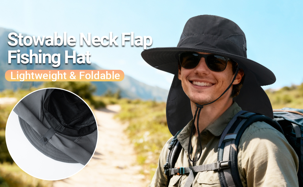 sun hat with neck cover