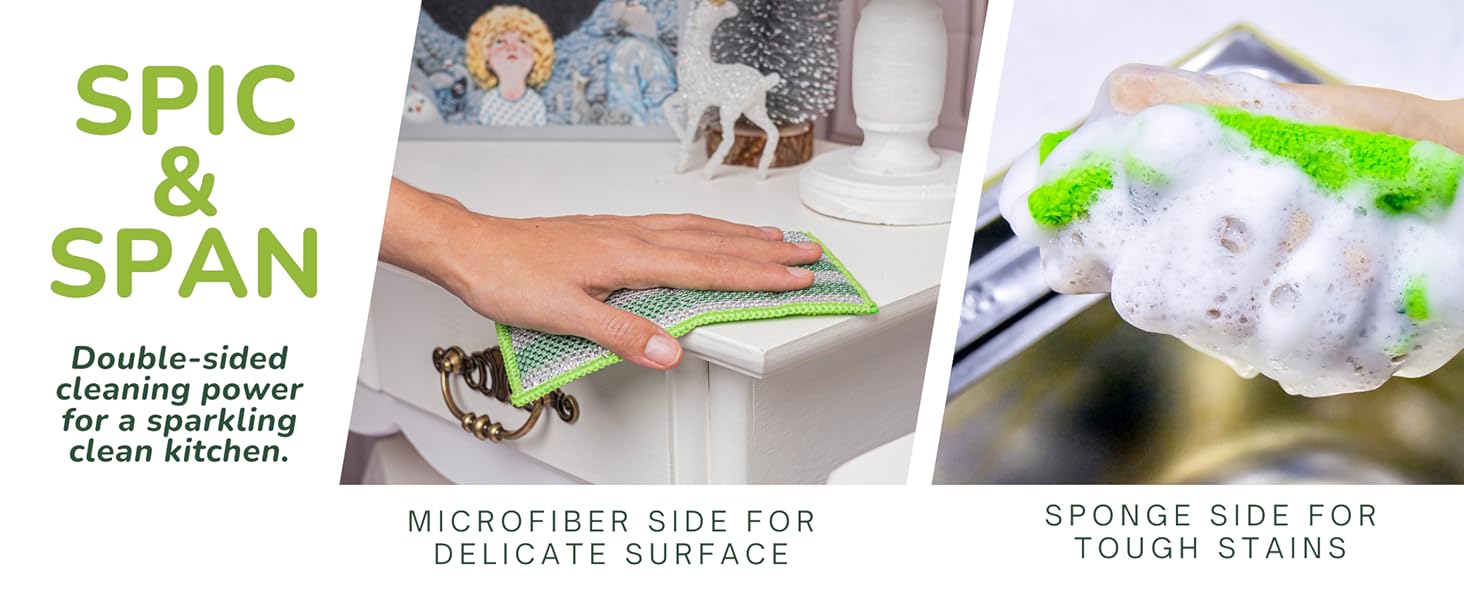Spic &amp; Span sponge and microfiber