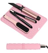 WRORUNER Oversize Silicone Heat Resistant Mat for Curling Irons, Flat Irons, Hair Straighteners a...