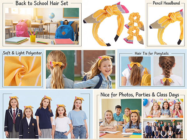 Back to School Hair Accessory Set