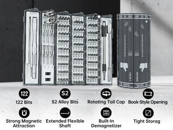 138 in 1 precision electric screwdriver set screwdriver bit set ratcheting wrench set screwdriver